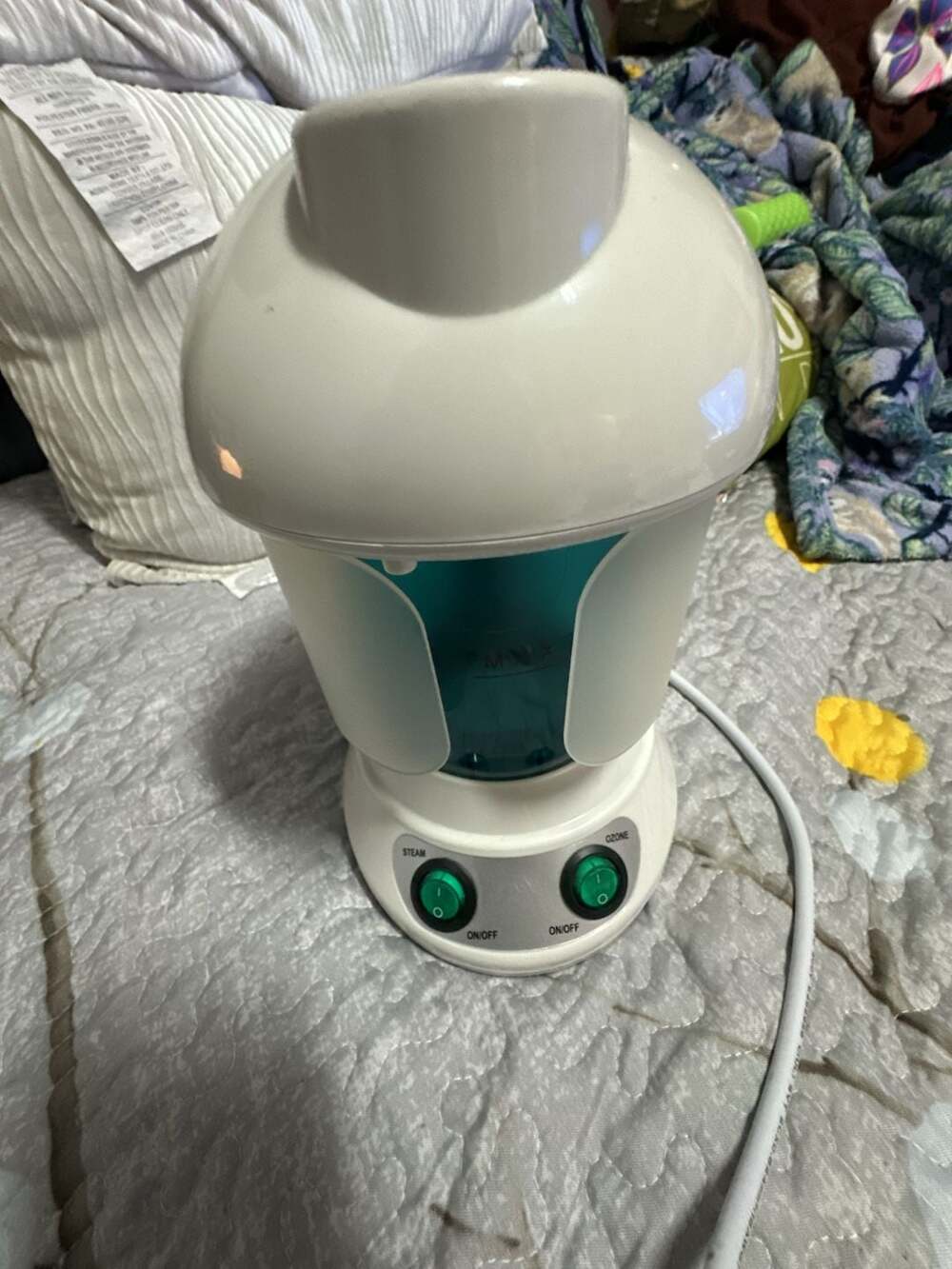 SOLD AS IS: ZENY 2-in-1 Hair and Facial Steamer Desktop